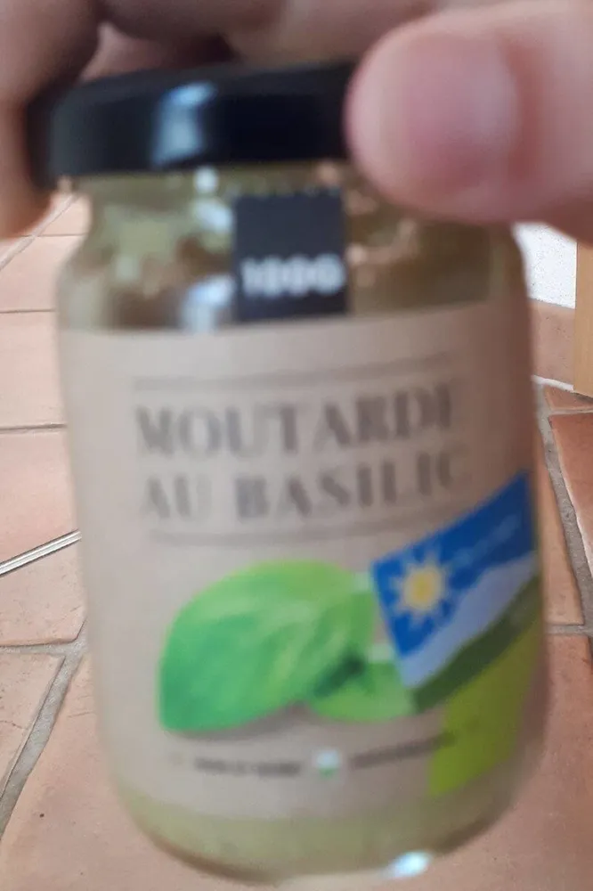 Moutarde au basilic
