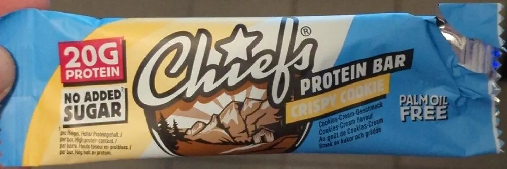 Chiefs, Protein Bar, Crispy Cookie