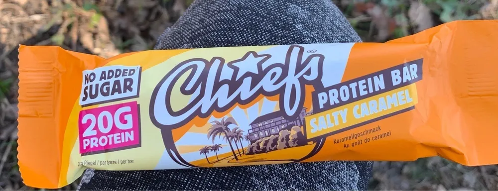 Chiefs protein bar Salty Caramel