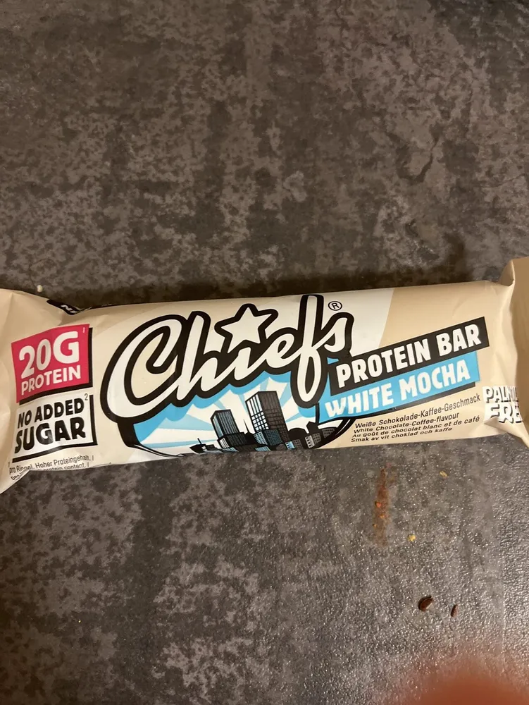 Chiefs protein bar white mocca