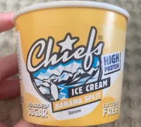 High protein banana split ice cream