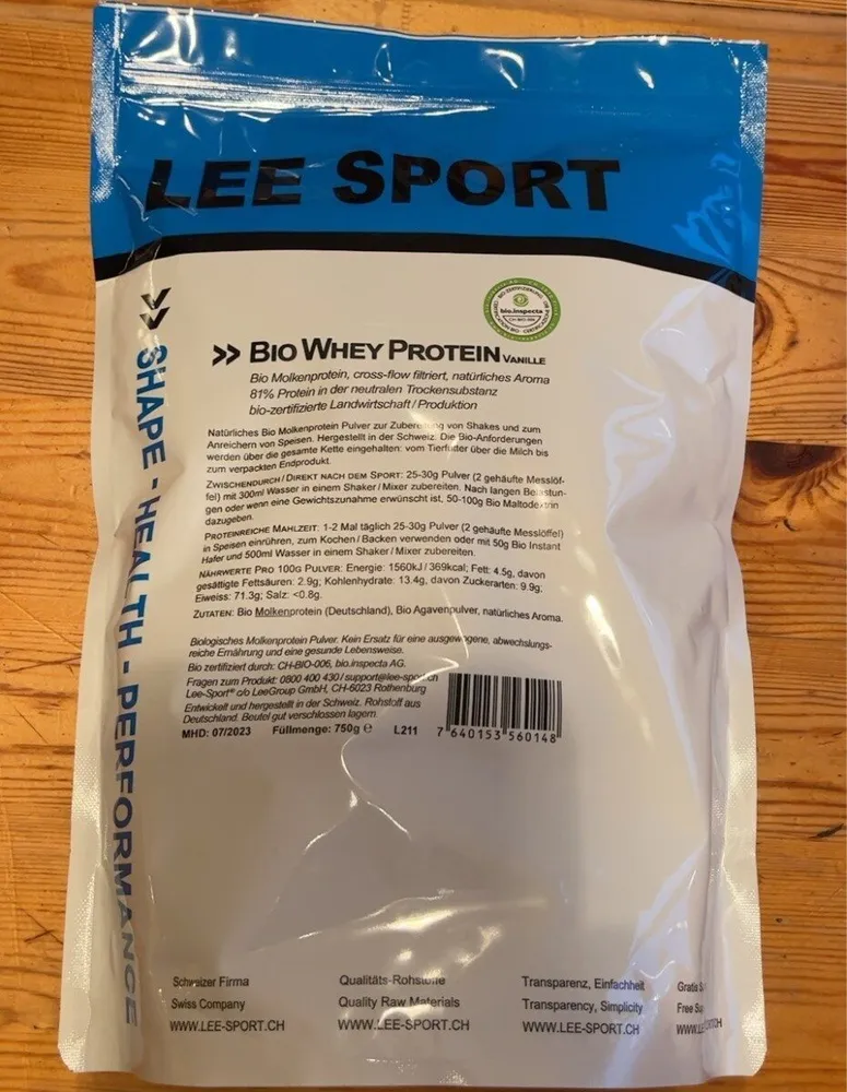 Bio Whey Protein vanille