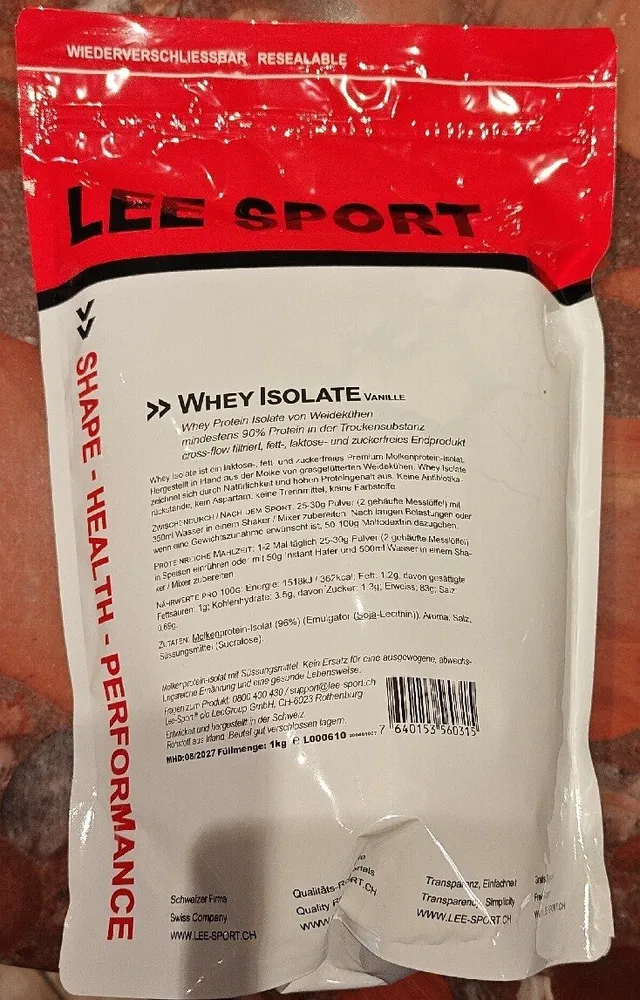 Whey Isolate Vanille