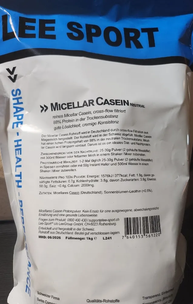 Micellar Casein Protein Neutral