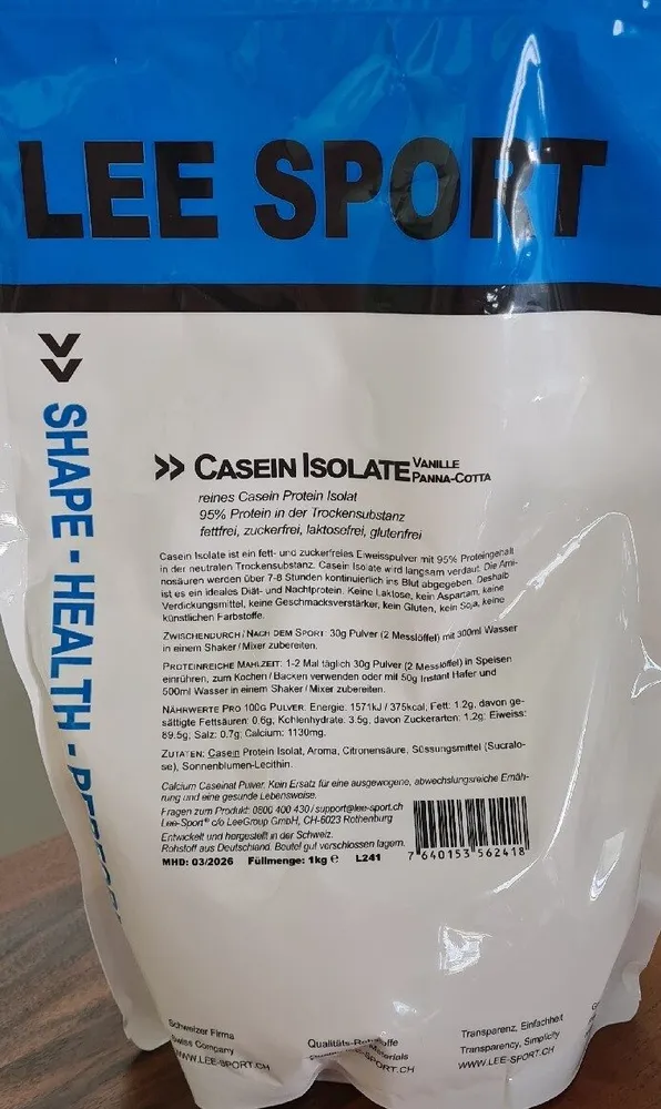 Casein Isolate (Vanille, Panna-Cotta)