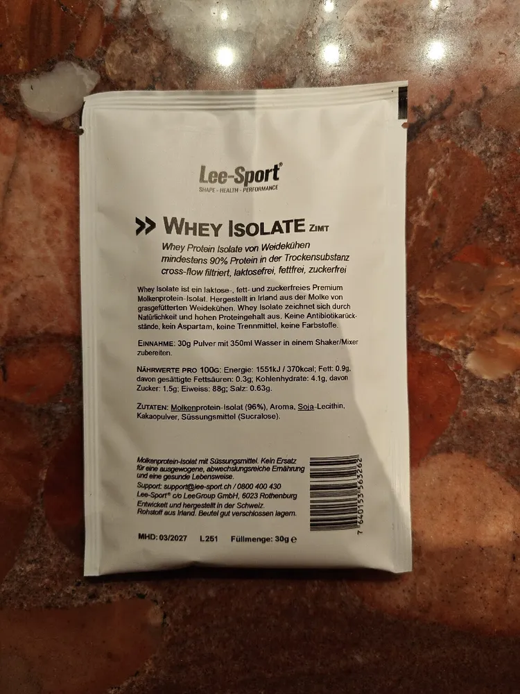 Whey Isolate Zimt Probe