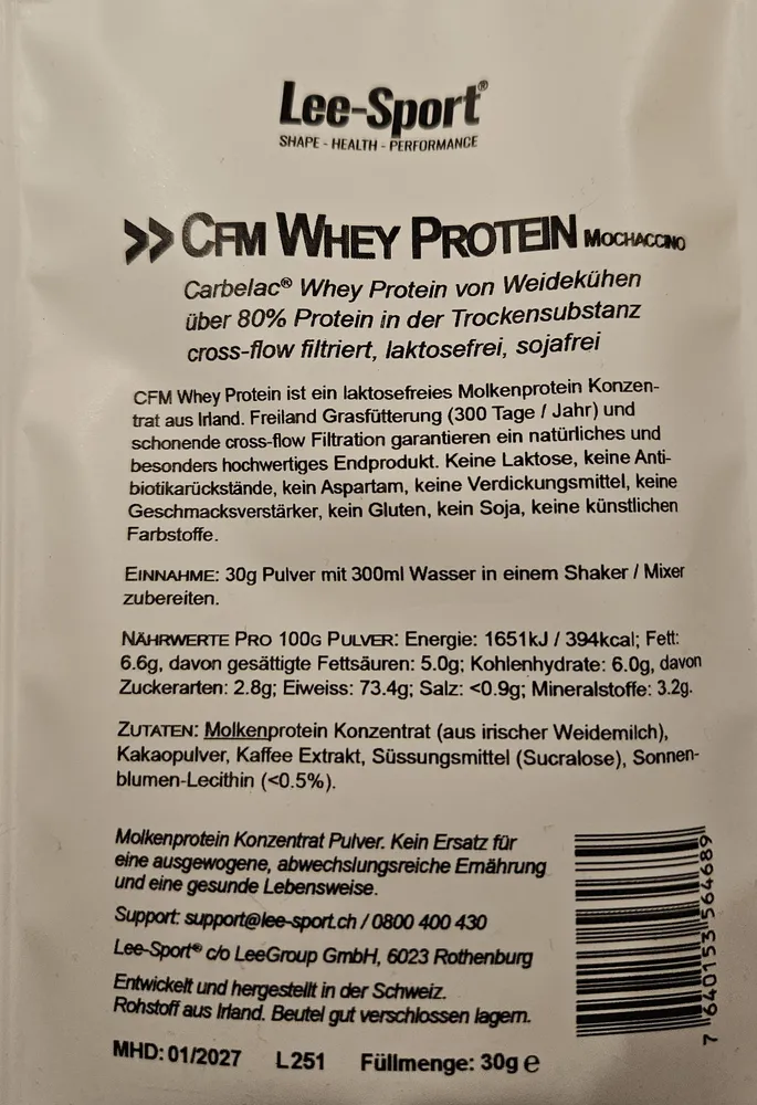 CFM Whey Mochaccino
