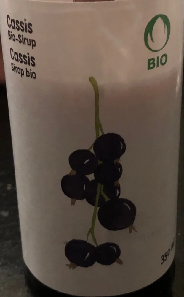 Cassis sirop bio
