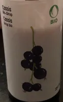 Cassis sirop bio