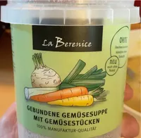 Gebundene Gemüsesuppe mit Gemüsestücken