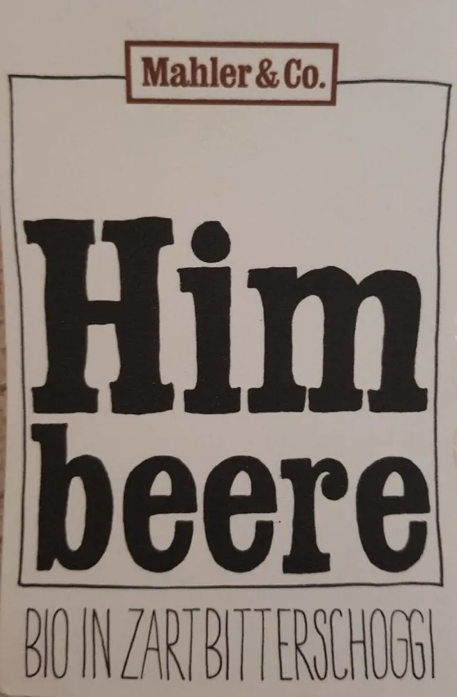 Himbeere Bio in Zartbitterschoggi