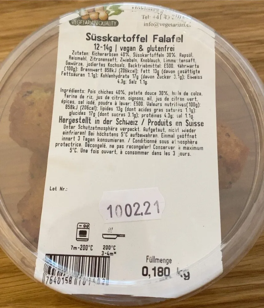 Süsskartoffel Falafel