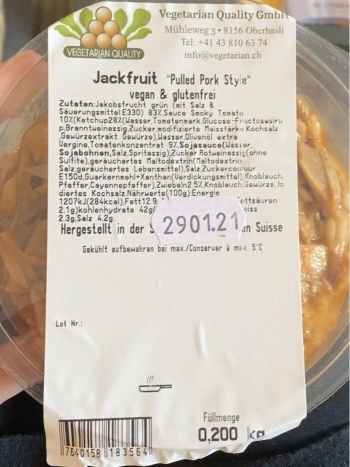 Jackfruit pulled pork style