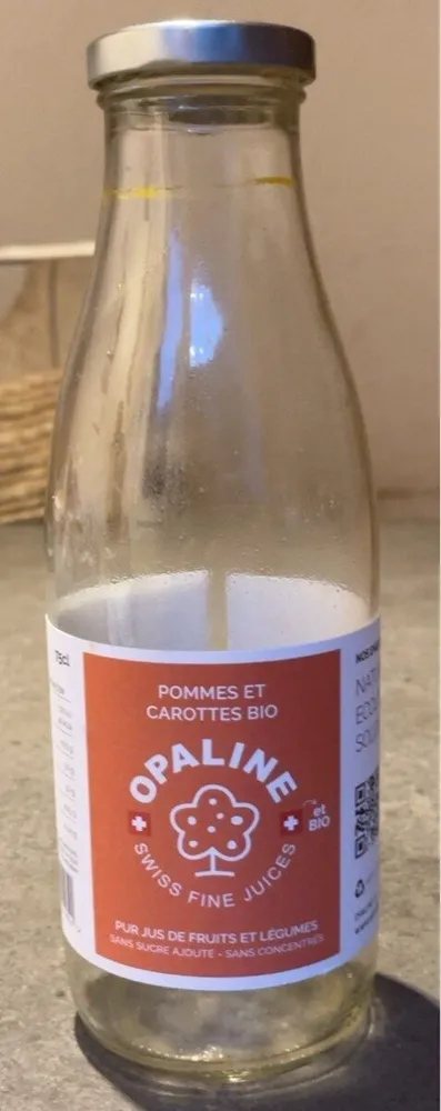 Pur jus de fruits pommes et carottes