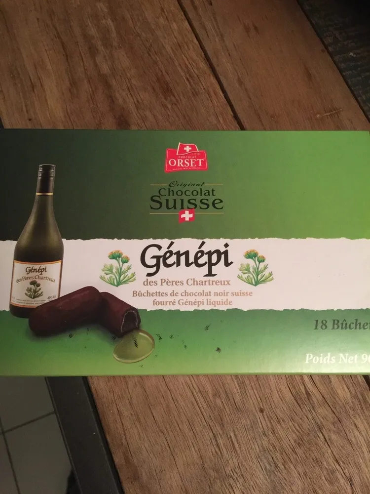 Original chocolat suisse Genepi