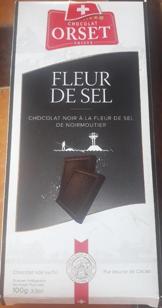 Chocolat noir à la fleur de sel de Noirmoutier