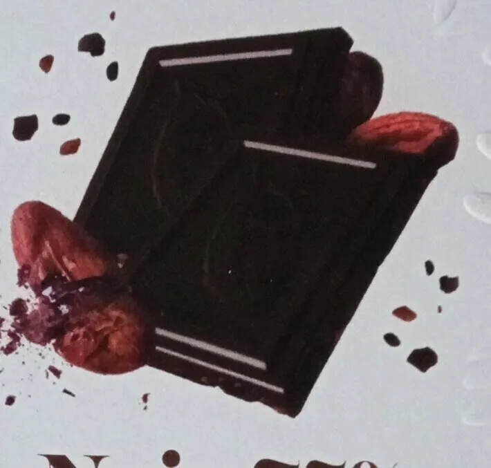 Chocolat noir avec éclats de fèves de cacao