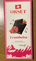 Chocolat noir aux eclats de framboise