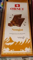 Orset chocolat au lait des Alpes nougat