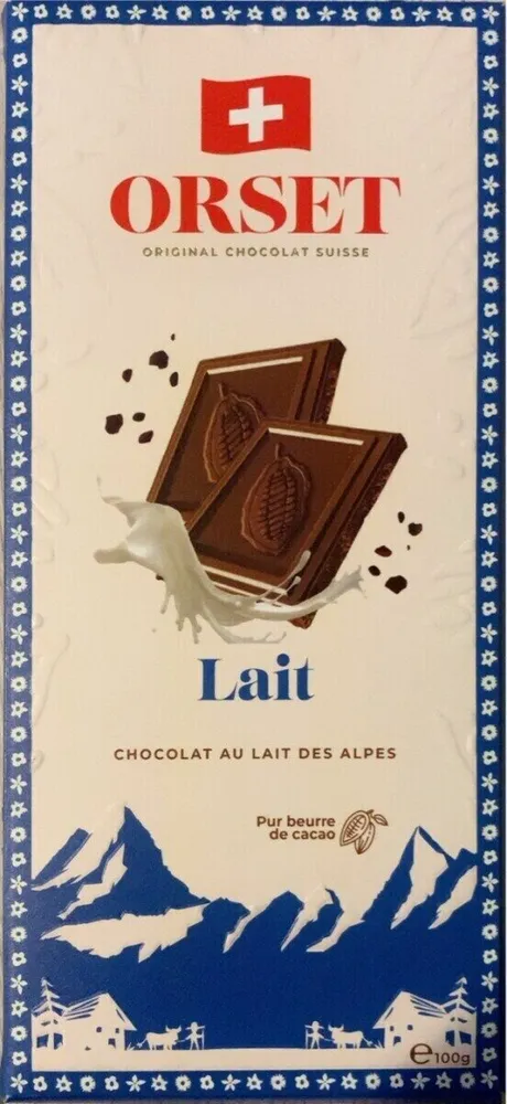 Chocolat au lait suisse