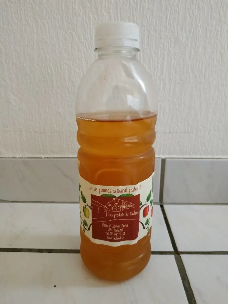 Jus de pommes artisanal pasteurisé