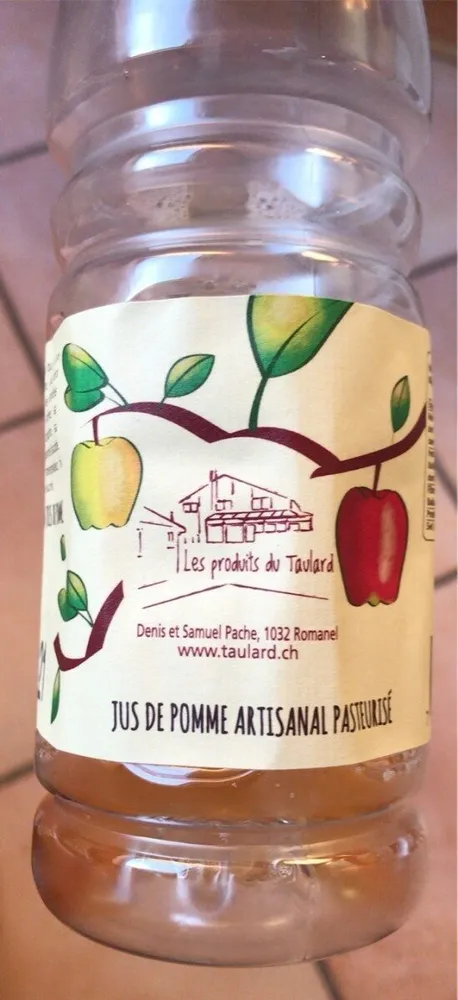 Jus de Pommr artisanal pasteurisé