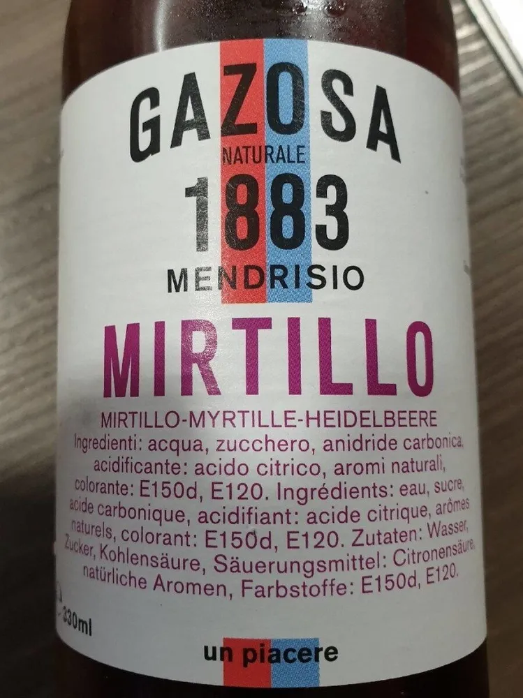Gazosa Mirtillo