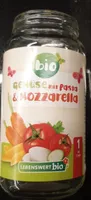 Gemüse mit pasta Mozarella