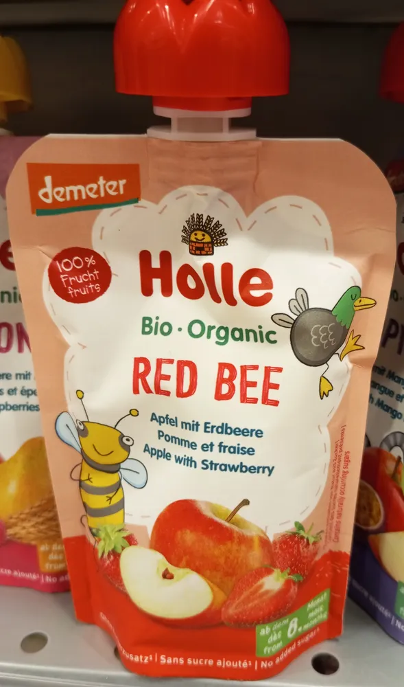 Red Bee Apfel mit Erdbeere
