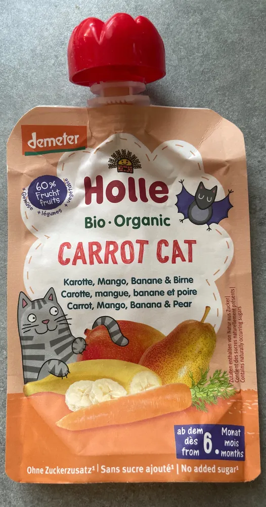 Carrot Cat purée de fruits