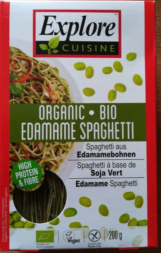 Spaghetti à base de soja vert
