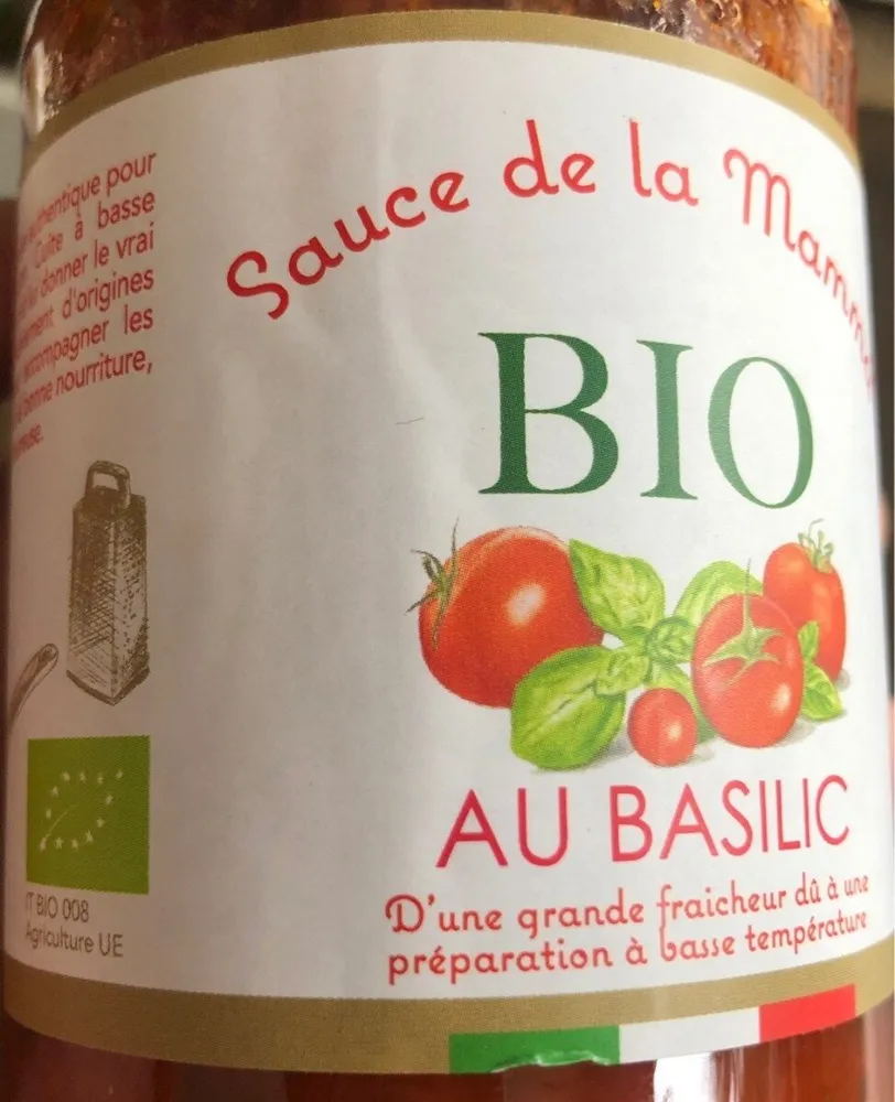 Sauce tomare bio au badilic