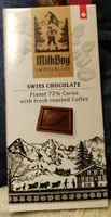 Finest 72% Cocoa with fresh roasted Coffee