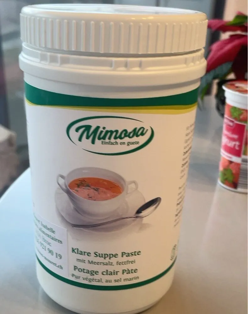 Potage clair pàte