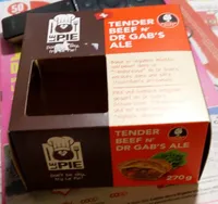 Le pie tender beef n' Dr Gabs ale