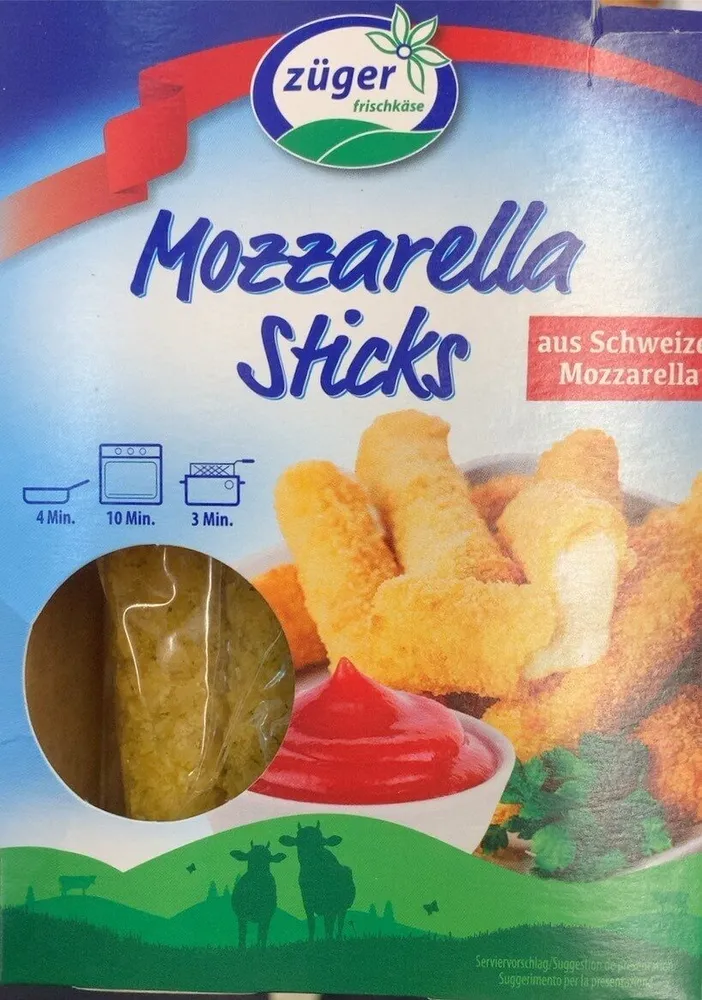 Mozzarella Sticks aus Schweizer Mozzarella