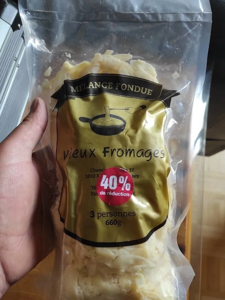 Mélange fondue vieux fromages