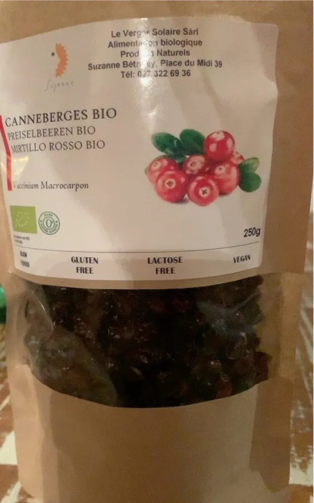 Canneberges bio