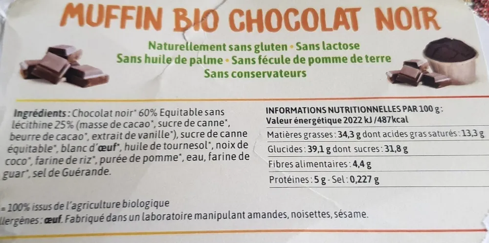 Muffin bio endurance activ
