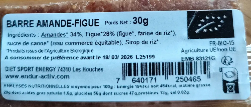 Barre amande-figue
