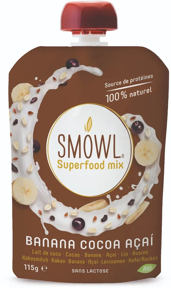 Smowl banana, cocoa, açai