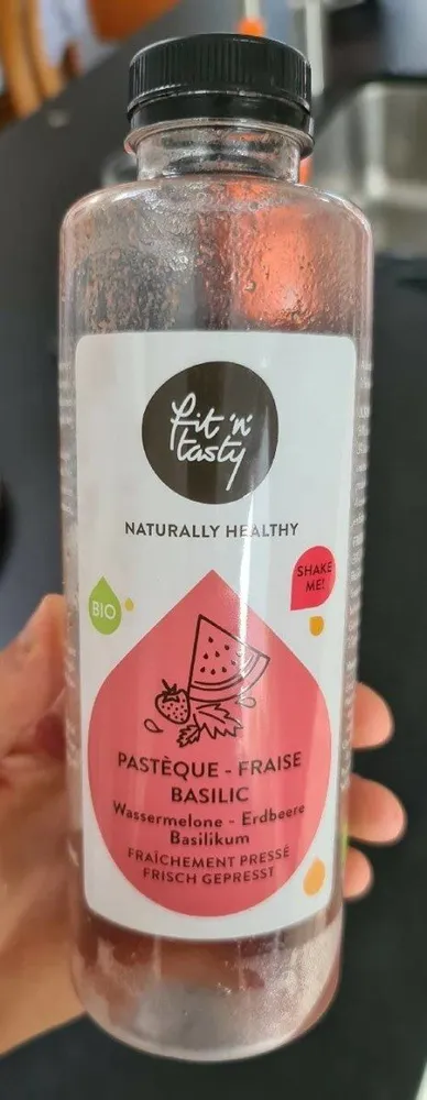 Jus pastèque, fraise & basilic