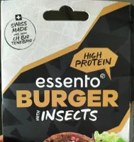 Burger with insects