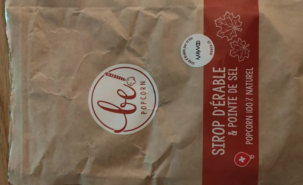 Popcorn sirop d'érable et pointe de sel