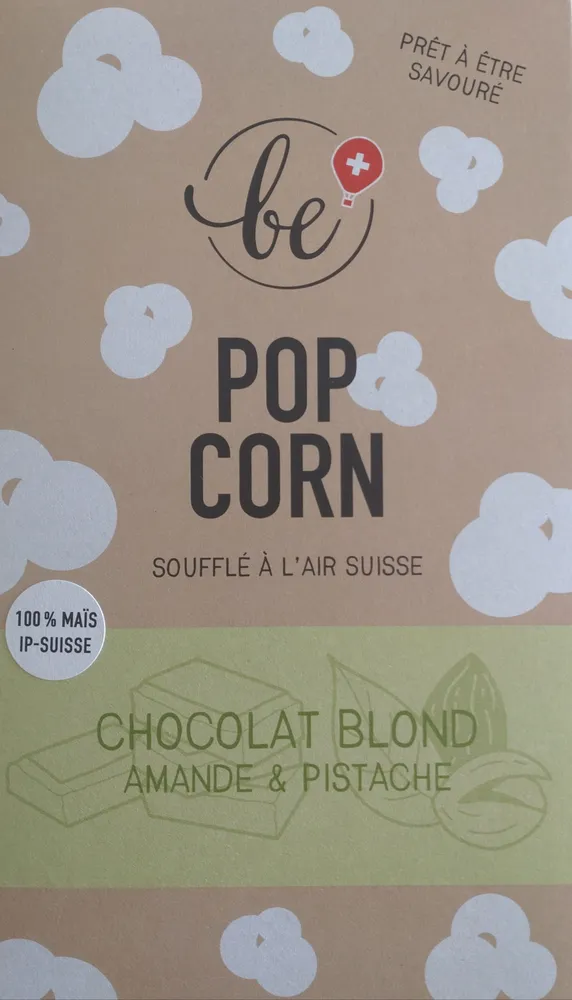 Popcorn chocolat blond amande & pistache