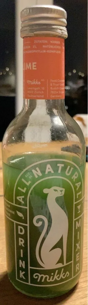 All natural drink mixer - Basil & Lime