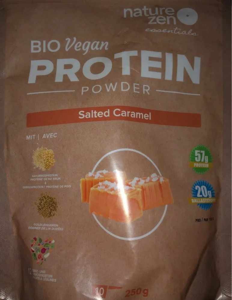 Protein powder bio vegan salted caramel