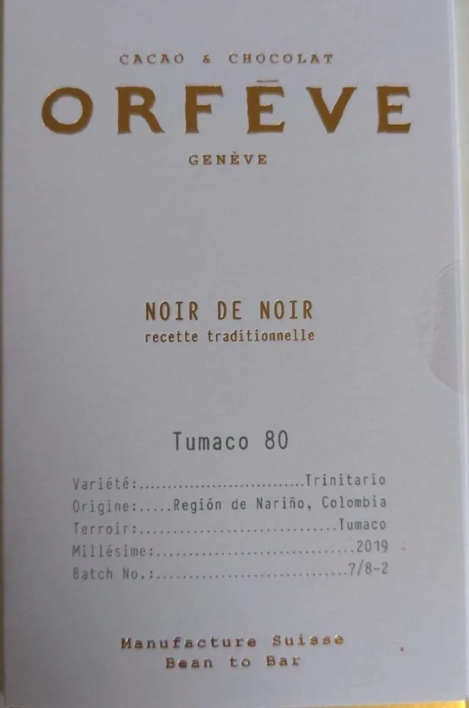 Noir de Noir Tumaco 80