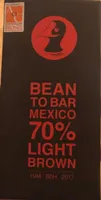 Bean to bar mexico 70% light brown