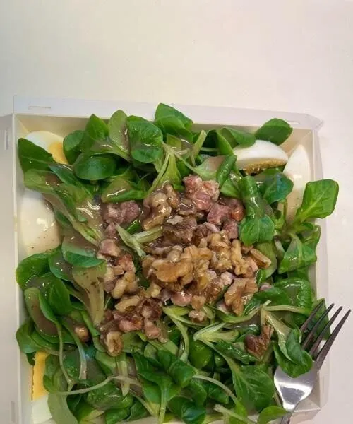 Rampon avec  lardons